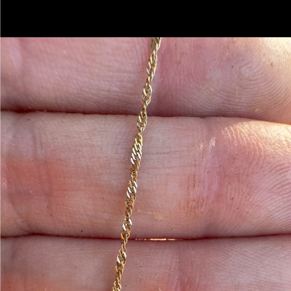 Vintage  solid 10k yellow gold bracelet - Picture 12 of 14